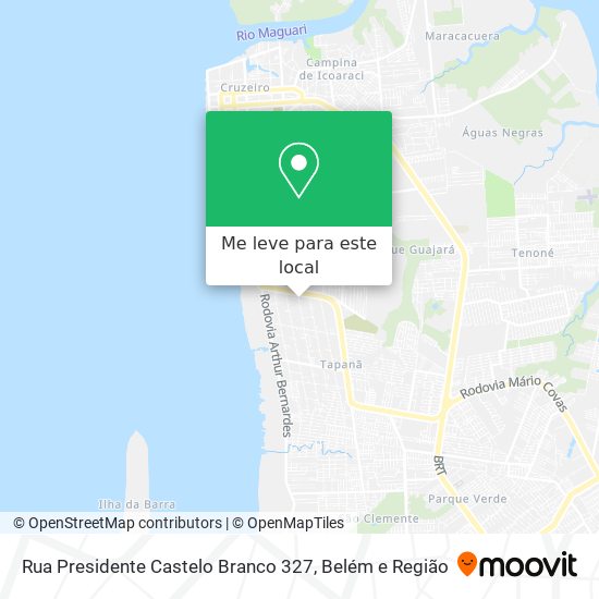 Rua Presidente Castelo Branco 327 mapa