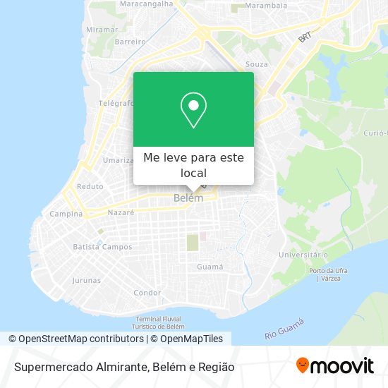 Supermercado Almirante mapa