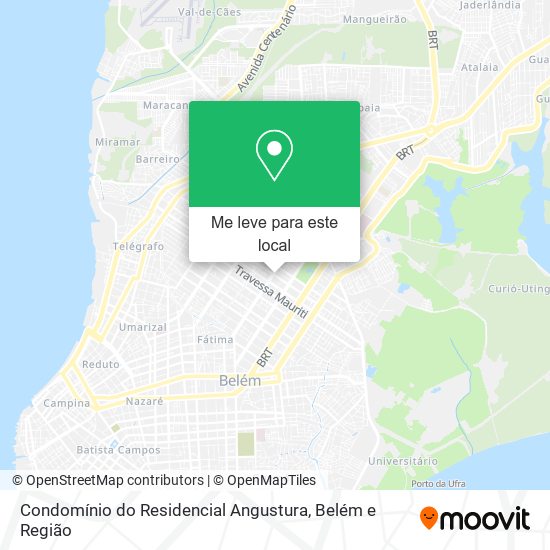 Condomínio do Residencial Angustura mapa