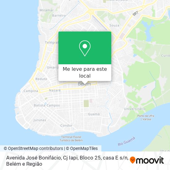 Avenida José Bonifácio, Cj Iapi, Bloco 25, casa E s / n mapa