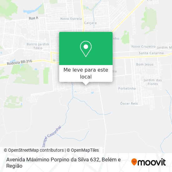 Avenida Máximino Porpino da Silva 632 mapa