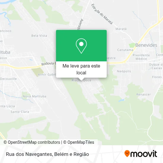 Rua dos Navegantes mapa