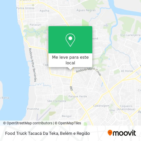 Food Truck Tacacá Da Teka mapa