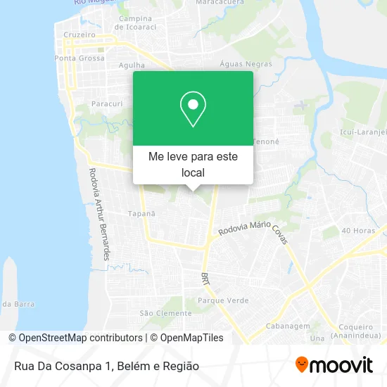 Rua Da Cosanpa 1 mapa