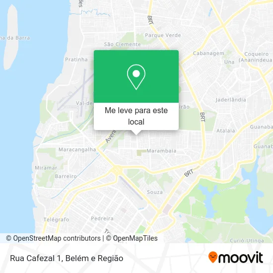 Rua Cafezal 1 mapa