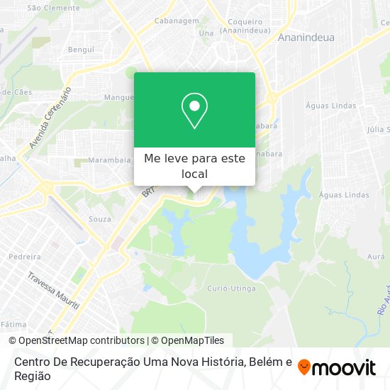 Centro De Recuperação Uma Nova História mapa