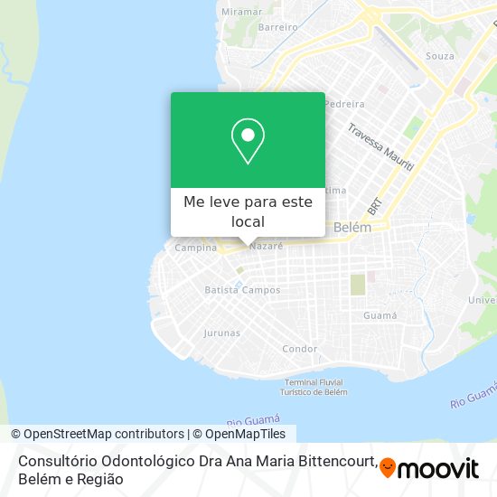 Consultório Odontológico Dra Ana Maria Bittencourt mapa