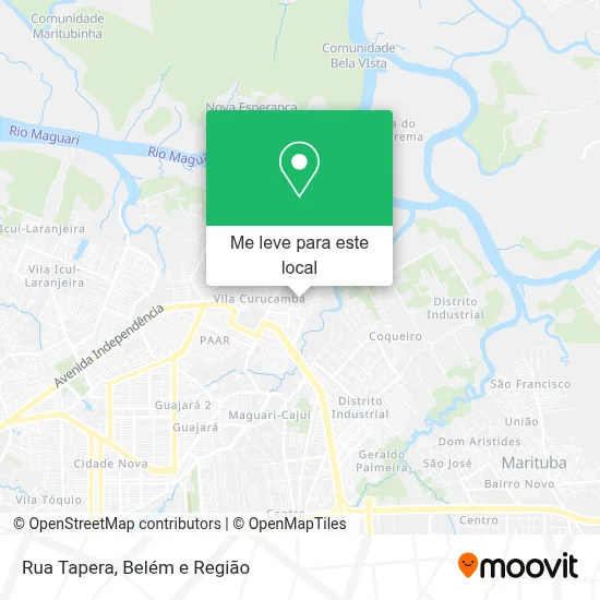 Rua Tapera mapa