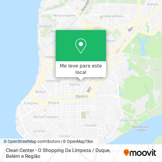 Clean Center - O Shopping Da Limpeza / Duque mapa