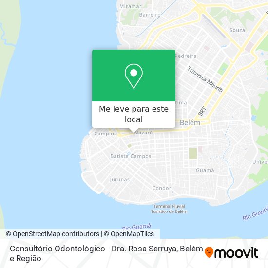 Consultório Odontológico - Dra. Rosa Serruya mapa
