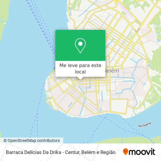 Barraca Delícias Da Drika - Centur mapa