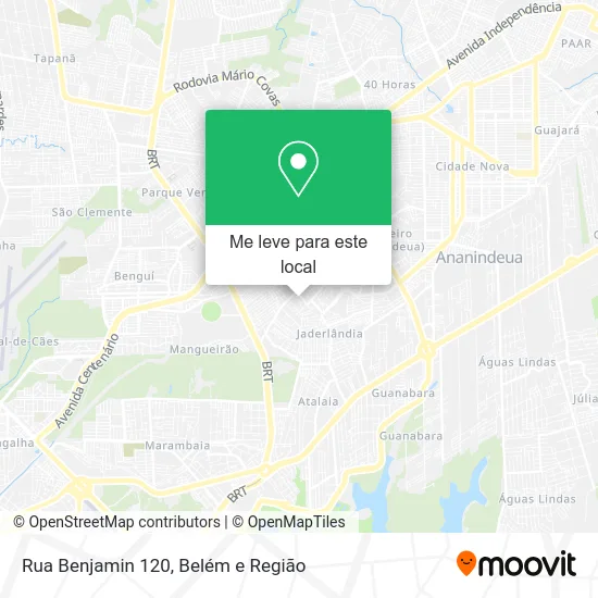Rua Benjamin 120 mapa