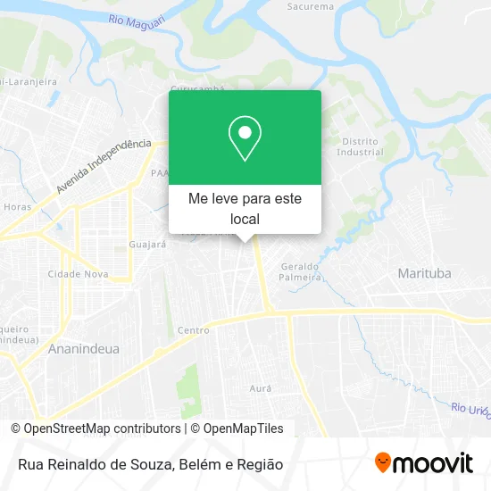 Rua Reinaldo de Souza mapa