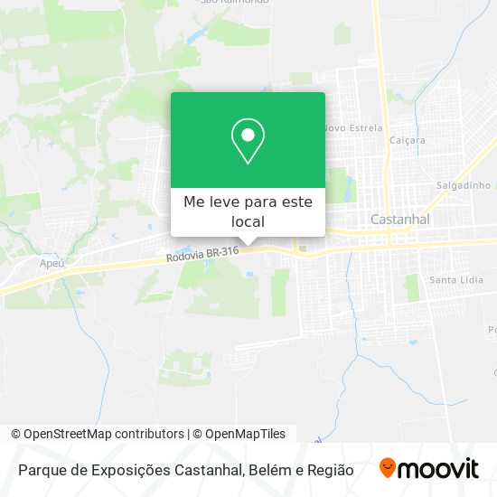 Parque de Exposições Castanhal mapa