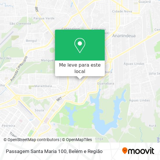 Passagem Santa Maria 100 mapa