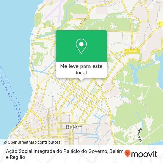 Ação Social Integrada do Palácio do Governo mapa