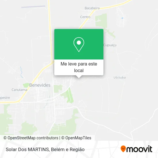 Solar Dos MARTINS mapa