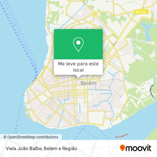 Viela João Balbe mapa