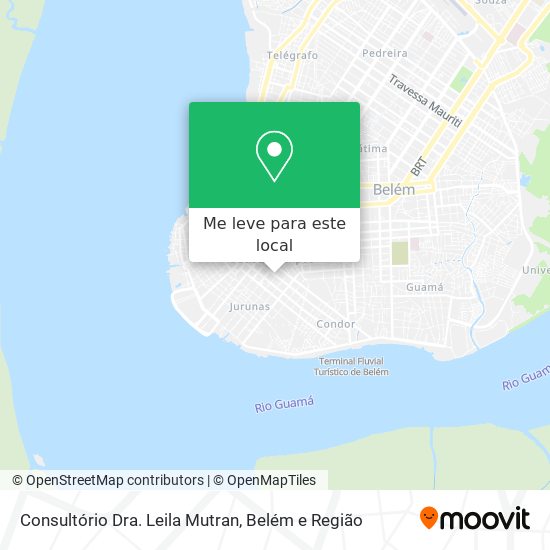Consultório Dra. Leila Mutran mapa