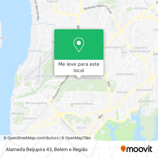 Alameda Beijupira 43 mapa