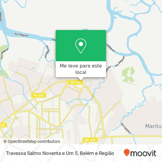 Travessa Salmo Noventa e Um 5 mapa