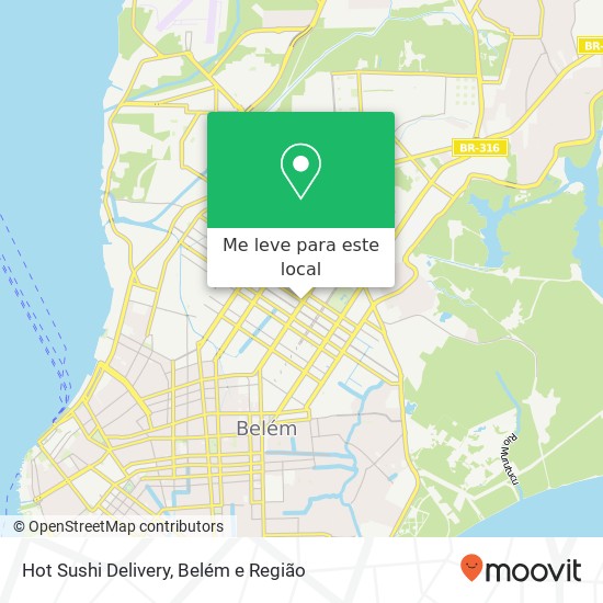 Hot Sushi Delivery mapa