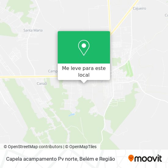 Capela acampamento Pv norte mapa