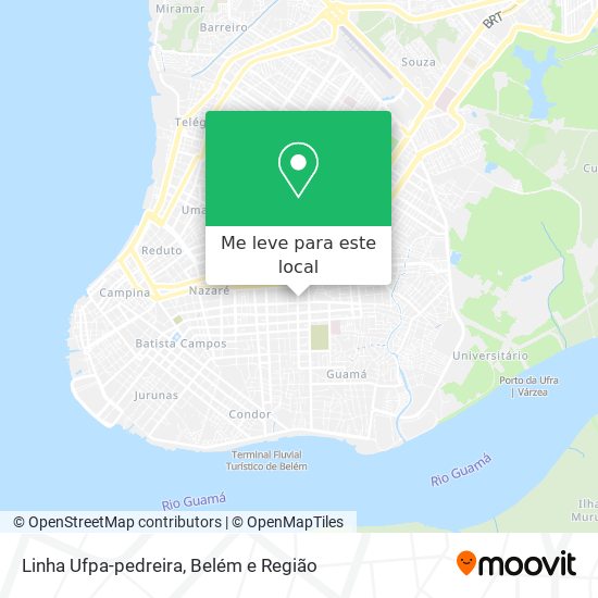 Linha Ufpa-pedreira mapa