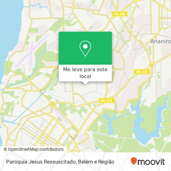 Paróquia Jesus Ressuscitado mapa