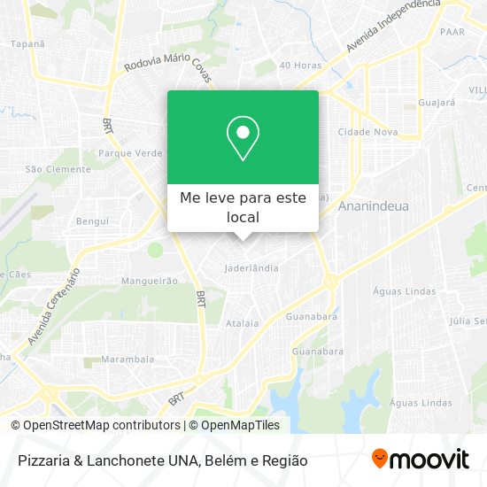 Pizzaria & Lanchonete UNA mapa