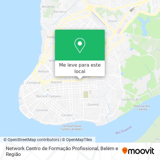 Network Centro de Formação Profissional mapa