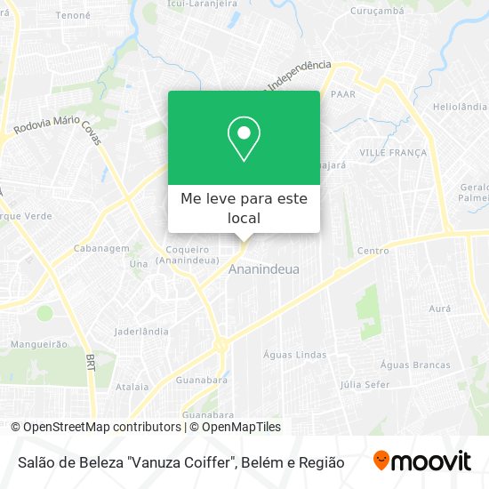 Salão de Beleza "Vanuza Coiffer" mapa