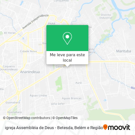 igreja Assembléia de Deus - Betesda mapa