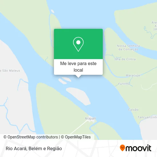 Rio Acará mapa