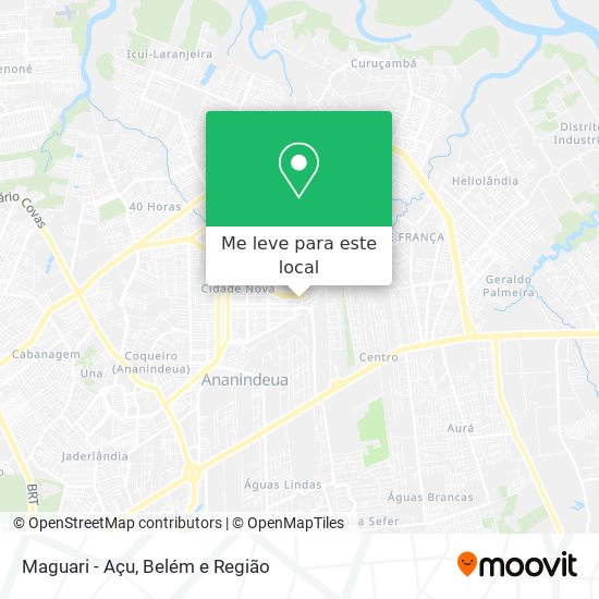 Maguari - Açu mapa