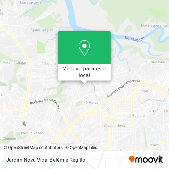 Jardim Nova Vida mapa