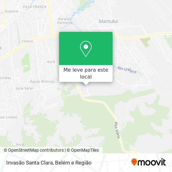 Invasão Santa Clara mapa
