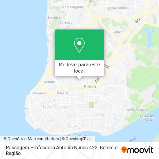 Passagem Professora Antônia Nunes 422 mapa