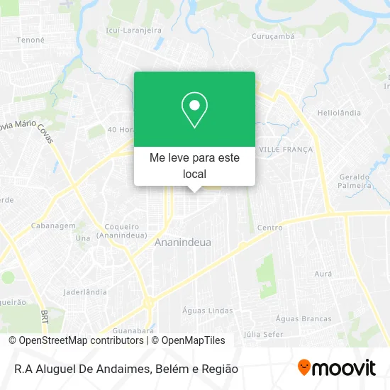 R.A Aluguel De Andaimes mapa