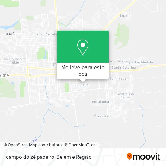 campo do zé padeiro mapa