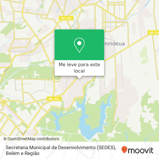 Secretaria Municipal de Desenvolvimento (SEDES) mapa