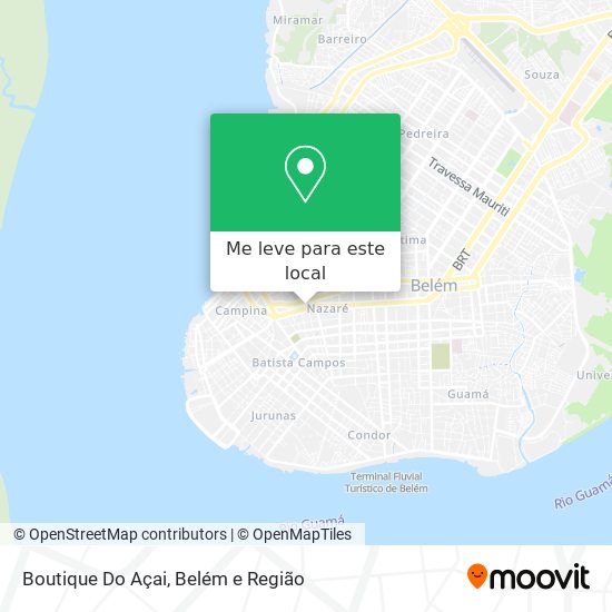 Boutique Do Açai mapa