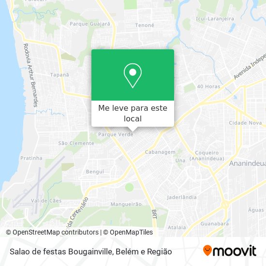 Salao de festas Bougainville mapa