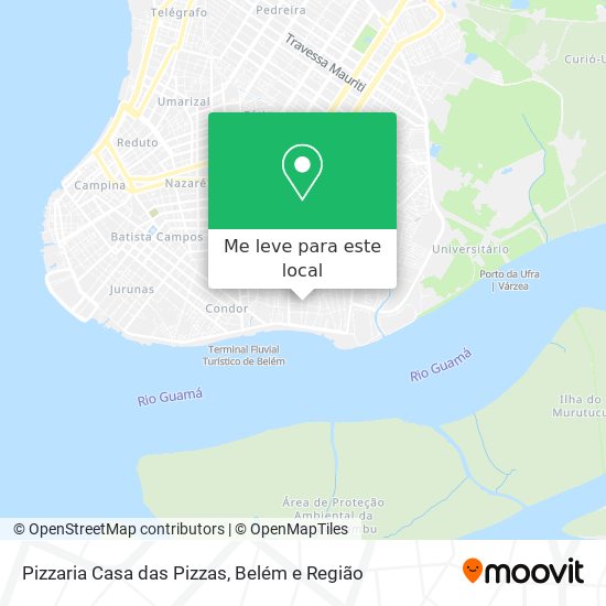 Pizzaria Casa das Pizzas mapa
