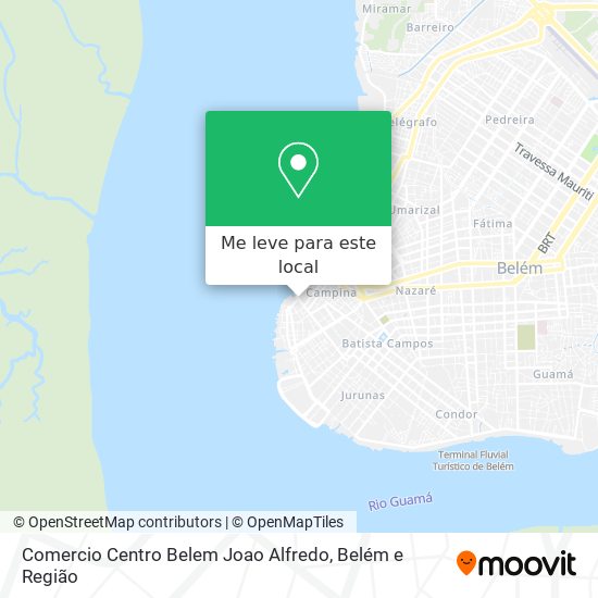 Comercio Centro Belem Joao Alfredo mapa
