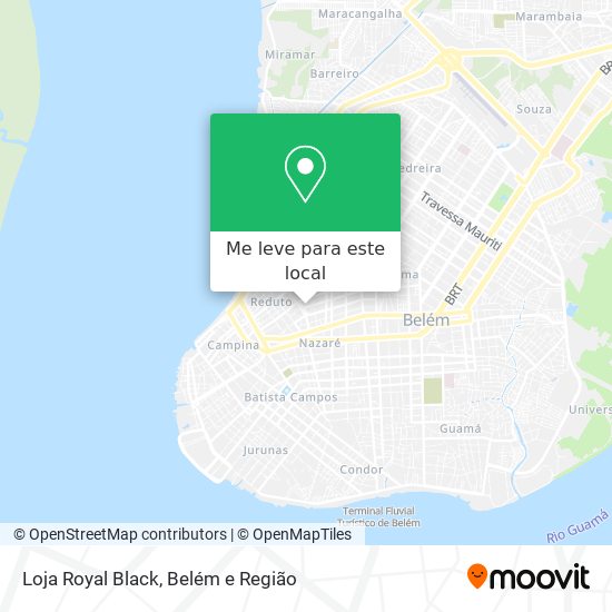 Loja Royal Black mapa