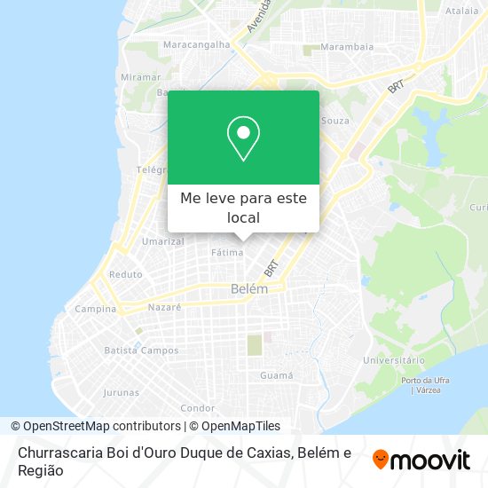 Churrascaria Boi d'Ouro Duque de Caxias mapa