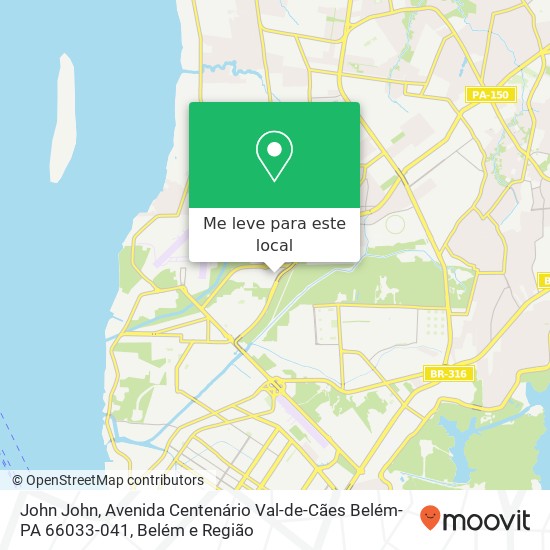 John John, Avenida Centenário Val-de-Cães Belém-PA 66033-041 mapa