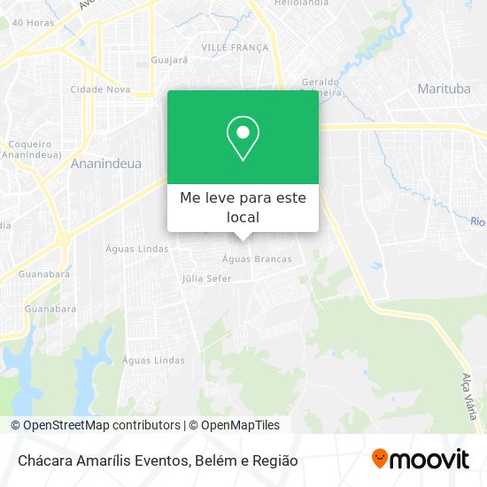 Chácara Amarílis Eventos mapa