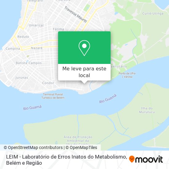 LEIM - Laboratório de Erros Inatos do Metabolismo mapa